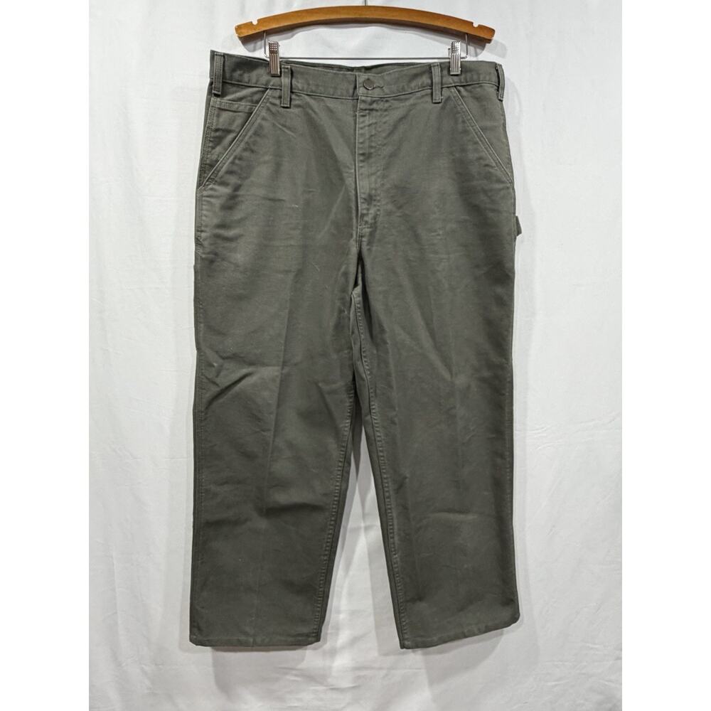 Carhartt B1N0011-M Loose Fit Work Pants 38x32 Olive Green Cotton Gorpcore